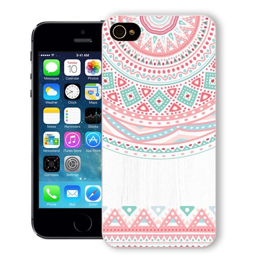 ChiChiC Iphone case,i phone 5c case,iphone 5c case,iphone5c covers, plastic cases back cover skin protector,geometric retro ethnic pink white wood grain