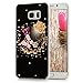 Galaxy S6 Edge Plus Case (Not for S6 Edge),Mavis's Diary 3D Handmade Bling Crystal Lovely Butterfly Fashion Champagne Rose with Shiny Sparkle Diamond Hard PC Cover for Samsung Galaxy S6 Edge Plus