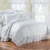 Brylane Home Quilted All Over Eyelet Sham, ea. (LAVENDER,STAND)
