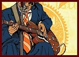 Blues Guitarist Wall Mural