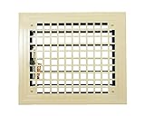 新協和 角型レジスター 防火ダンパー付 SMR-1D-150×200 クリーム 黒