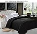 Elegant Comfort Luxury Down Alternative Comforter/Duvet Cover Insert, Twin, Black