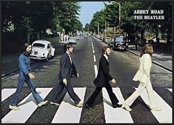 Beatles (Abbey Road) Framed Music Poster Print - 24" X 36"