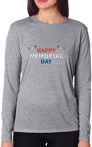 Sonic MuniBuy Memorial Day Tri-Blend Slim Jersey Inconceivable Premium Long Sleeve Women T-shirt Size M