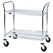 Utility Carts: Eagle (EU2-1836Z) 36" Stainless Steel Wire Utility Cart