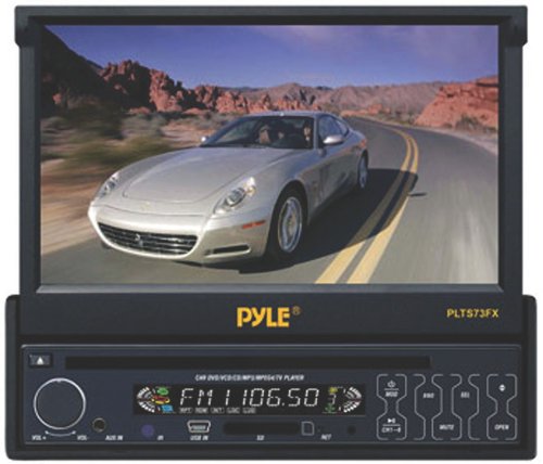 Pyle PLTS73FX 7-IN Single DIN In-Dash Motorized Touch Screen TFT/LCD Monitor w/ DVD/CD/MP3/MP4/USB/SD/AM-FM Player