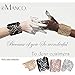 eManco Adjustable Vintage Lace Wide Cuff Bangles Bracelets for Women Black Plated Jewelry