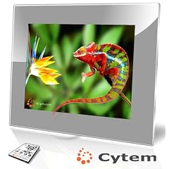 Cytem VX15-pro silber, Digitaler Bilderrahmen 38,1 cm (15 Zoll) (1024x768 / 4:3), Echte Zufallswiedergabe, Ordnerbasierte Diaschau, Diaschau Fortsetzen nach Standby / hochwertiger Acrylrahmen