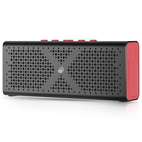 Bluetooth Speakers, BlitzWolf 1800mah Stereo Wireless Pocket Player Loudspeaker with Aux Port for MP3 Music, PSP Game, Hands Free Call (Black/Red) Bluetooth Speakers, BlitzWolf 1800mah Stereo Wireless Pocket Player Loudspeaker with Aux Port for MP3 Music, PSP Game, Hands Free Call (Black/Red)
