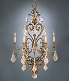 Fine Art Lamps 181540 6LT Chandelier - Gold Verona Traditional crystal Indoor Lighting
