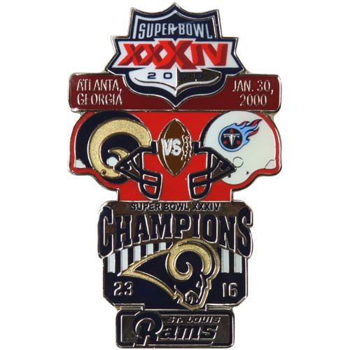 St. Louis Rams Super Bowl XXXIV Collectors Pin