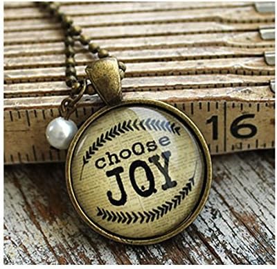 Choose JOY - Inspirational Art Charm Pendant Necklace - BYE BYE SALE!