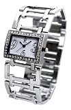 Pierre Lannier - 009H601 - Montre Femme Mode Chrom&eacute;e - Quartz Analogique - Cadran Blanc - Bracelet M&eacute;tal Chrom&eacute;
