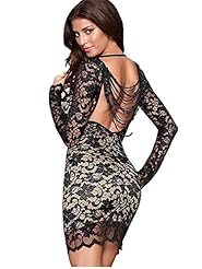 Plus Size Sexy Long Sleeves Sheath Polyester Illusion Draped Sheer Beaded Lace Bodycon Dress 