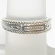 14K White Gold Diamond Man's Ring