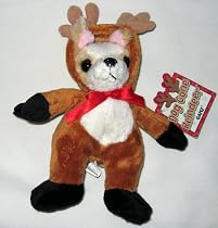 Ganz New Dog Gone Reindeer Chihuahua For Christmas - 5 inch