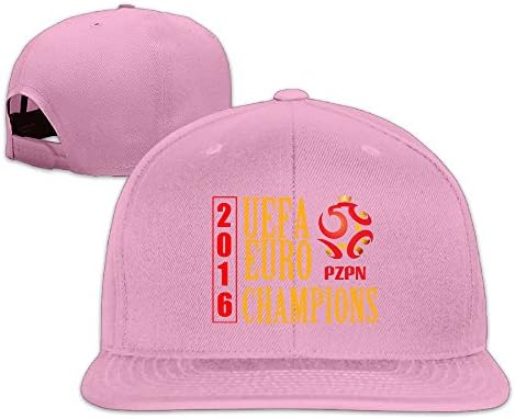 Unisex UEFA Euro Poland Champion Adjustable Snapback Trucker Hat Pink One Size