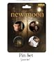 The Twilight Saga: New Moon Merchandise - 4 Piece Button Set (Jacob Black) (Size: 1" each)