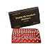 Quality Professional Double 6 Dominoe Set 28 with Choice of Color Tiles (Red)
