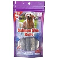 Snack 21 6-Pack Salmon Skin Rolls for Dogs