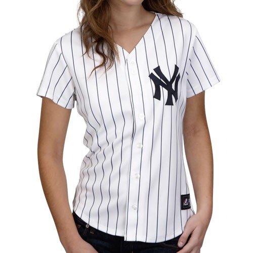 Order MLB Womens New York Yankees Home Replica Baseball Jersey (White