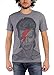 David Bowie - Mens Aladdin Sane Big Print Subway T-Shirt In Tri-Blend