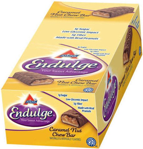 Atkins Endulge Caramel Nut Chew High Protein Bars - 15 Pack by Nutritions-Bars