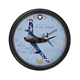 F-86 Sabre Military Wall Clock by CafePress
