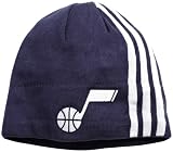 NBA Men's Authentic Team Knit Hat - Kf10Z, Utah Jazz, One Size, Navy/white , Utah Jazz , Dark Navy