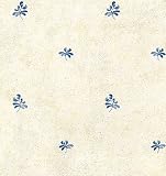 Blue Country Flower Toss Wallpaper