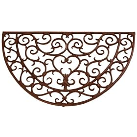 Esschert Design Doormat in Antique Brown - Half Round by 