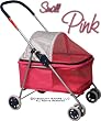 Small Folding Dog Stroller ? Pink Small Folding Dog Stroller ? Pink