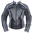 WOMENS LADIES LEATHER ARMOR JACKET MOTORCYCLE SILVER