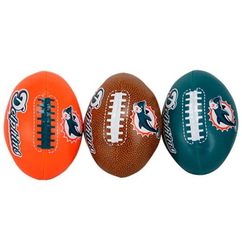 Miami Dolphins Softee Triple Play 3 Ball Set