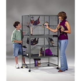 Midwest 142 Ferret Nation Double-Level Ferret Cage with Ramps