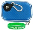 Hard Shell Carrying Case (Candy Blue) for Nikon Coolpix S3000 12 MP Digital Camera Blue
