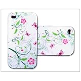 Back Flower Silicone Case Cover Skin For Apple iPhone 4 4G D39