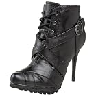 Dollhouse Women's Kennedy Lace Up Ankle Bootie