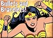 Wonder Woman Bullets and Bracelets Background Refrigerator Magnet