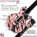 Zebra Skin Stripes Pink Skin by WraptorSkinz TM fits Nintendo Wii Guitar Hero III (3) Les Paul Controller (GUITAR NOT INCLUDED)
