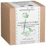SerendipiTea Cadfael's Cure, Organic Chamomile, Organic Mint & Organic Green Tea & Tisane, 4-Ounce Boxes (Pack of 2)