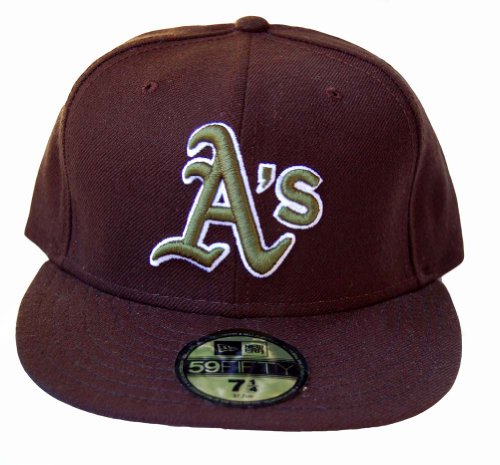 MLB Oakland Athletics New Era 59Fifty Black Fitted Hat, 7 1/4