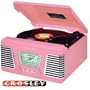 Crosley CR711 Autorama Turntable with AM/FM Radio, Pink