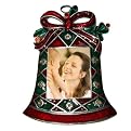 Metallic Holiday Bell LCD Ornament - 1.8"
