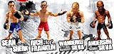 Round 5 World of MMA Champions UFC Series 2 Set of 4 Action Figures (Sherk, Silva, Franklin and Wanderlei)