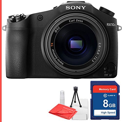 Sony Cyber-shot DSC-RX10 II Digital Camera &amp; 8GB SD Memory Card, table top tripod, lens cleaning kit and lcd screen protector