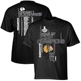 NHL Reebok Chicago Blackhawks Black 2010 NHL Stanley Cup Champions Parade T-shirt (X-Large)