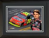 Jeff Gordon Personalized Framed Photograph with Digital Signature and Happy Birthday Message