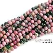 PREMIUM RHODONITE 3MM ROUND GEMSTONE BEADS 15"!