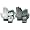 Easton Home & Road Batting Glove (2 Pair) ( sz. M )